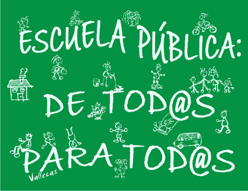 Logo de la "marée verte", éducation publique de tous pour tous